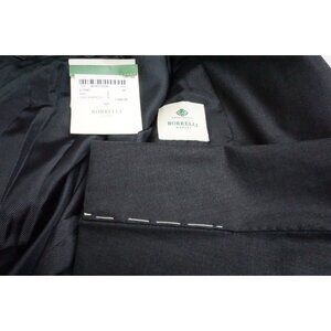 Borrelli Napoli Nerano Gray Wool 2 Pc Suit Jacket Pants 38 BRAND NEW